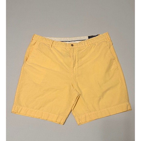 Polo Ralph Lauren Other - Polo Ralph Lauren Mens Classic Fit Chino Shorts Yellow Size 40 Cotton 9 Inseam
